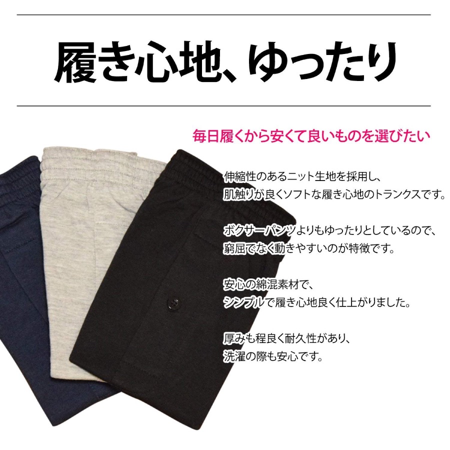 楽天市場 あす楽対応 ニットトランクス メンズ 無地 10枚セット 送料無料 前開き ボタン付き 紳士 男性 トランクス ニット パンツ 下着 肌着 おしゃれ インナー アンダーウェア M L Ll まとめ買い プレゼント お得 メンズインナー専門店 Owl