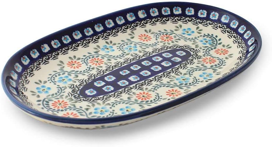 [Zaklady Ceramiczne Boleslawiec/ザクワディ ボレスワヴィエツ陶器]プレート(オーバル)-1145/ポーリッシュポタリー ポーランド陶器