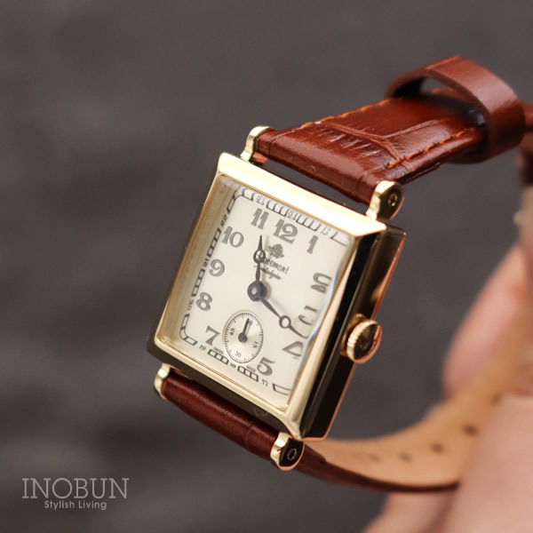 ロゼモン 腕時計 Nostalgia Rosemont N011-YWA EBR アンティークゴールド/ライトブラウンベルト（レザー）  ファッション,腕時計,レディース INOBUN Rose ロゼモン腕時計 正規販売店