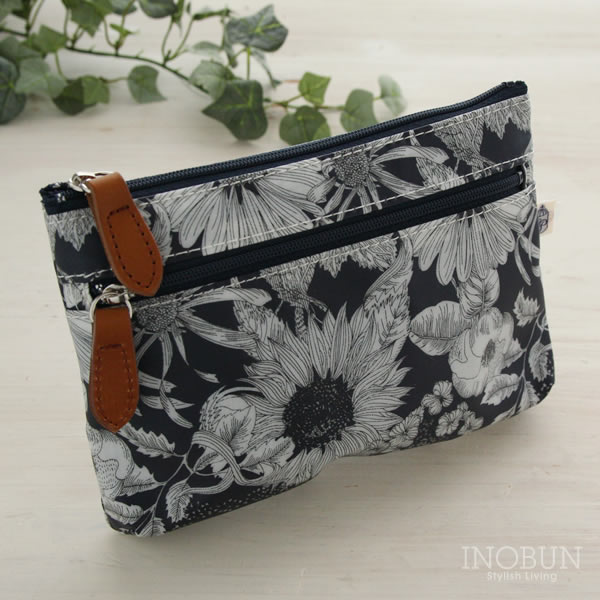 リバティ クーポール Coupole Wファスナー ポーチ マット メール便対応