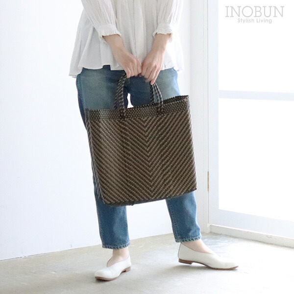 メルカドバッグ　レトラ　イスピーガ　BAG　ESPIGA　Mサイズ　ゴールド　かごバッグ　ブラック　MERCADO　x　Letra