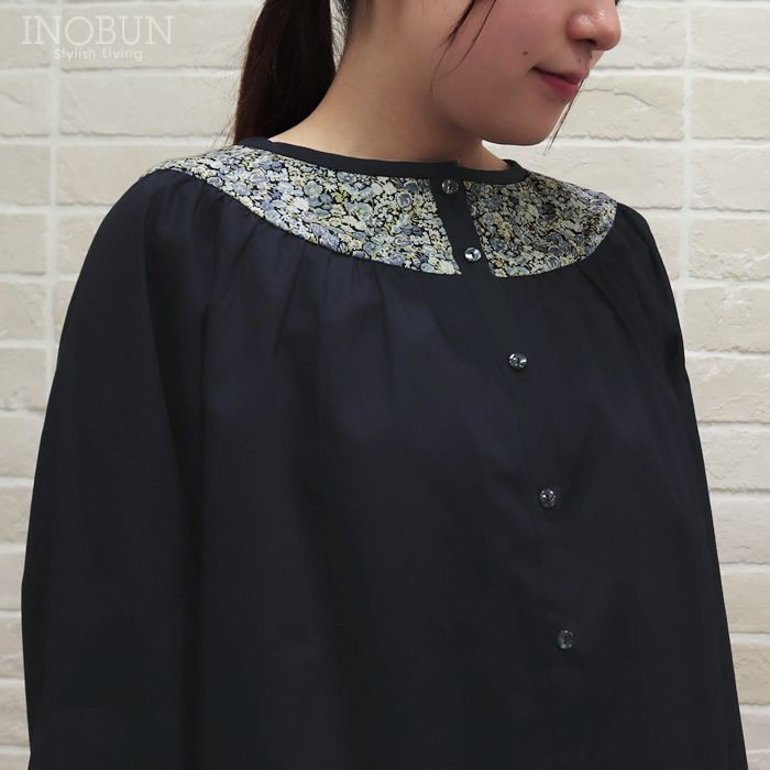 楽天市場】BPN / クロスチャームチェーン付き燕尾ブラウス ブラック