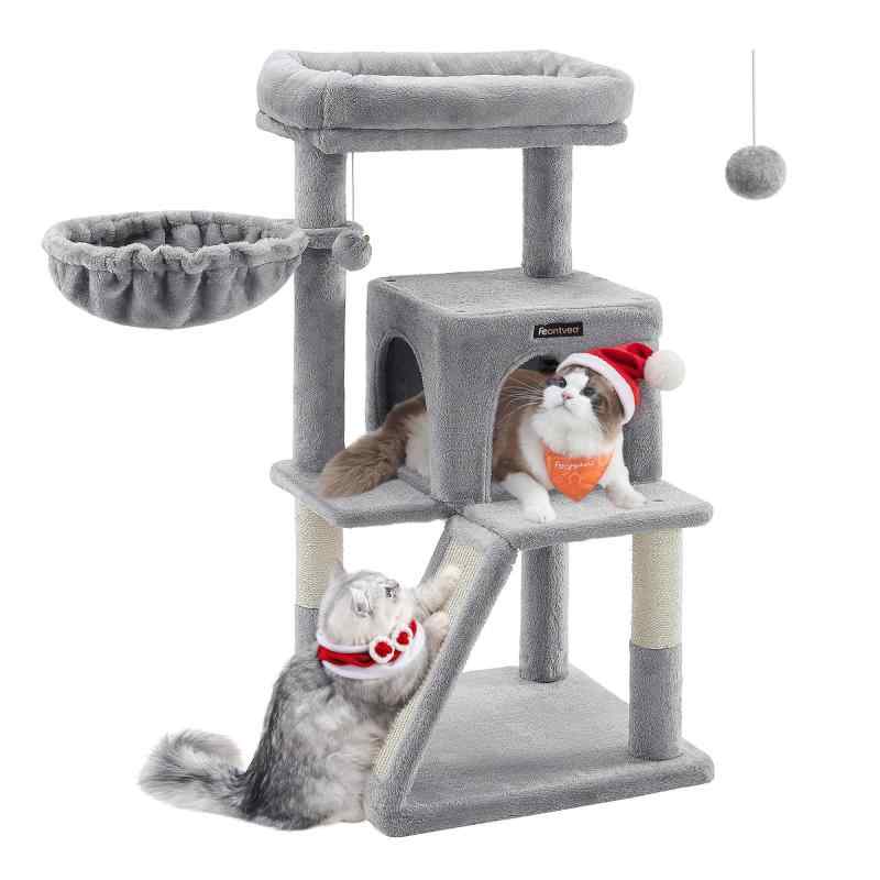 FEANDREA キャットタワー 大型猫 据え置き 猫タワー