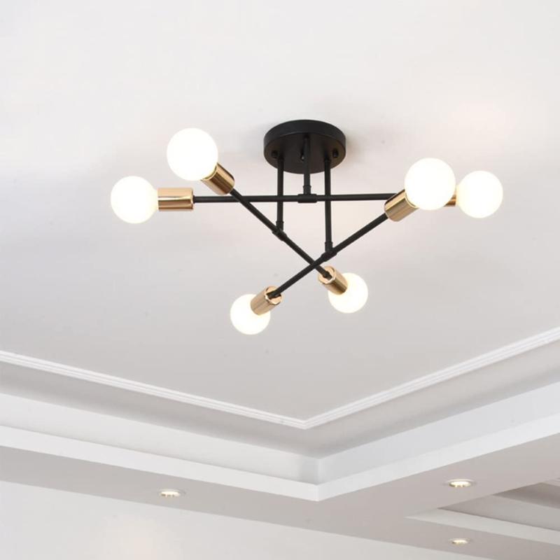 楽天市場】6灯 シャンデリア シーリングライト E26 ペンダントライト