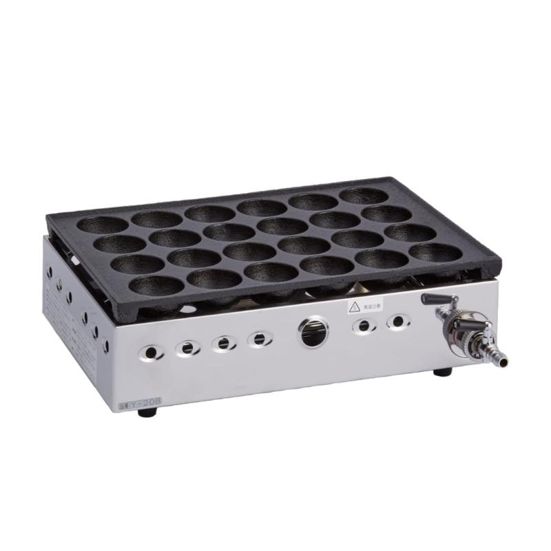 楽天市場】山岡金属工業 ガス高級ジャンボたこ焼器 大玉 (24穴) Y-20B