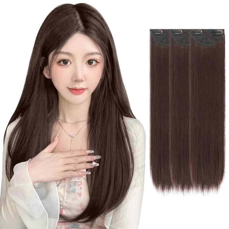 楽天市場】3枚組 ウィッグ 部分ウィッグ ポニーテール エクステ