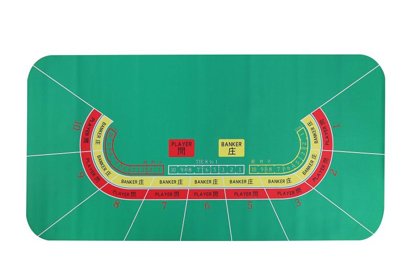 バカラ マット テーブル グリーン フェルト レイアウト カジノ ラシャ Gany バカラ マット テーブル グリーン フェルト レイアウト カジノ