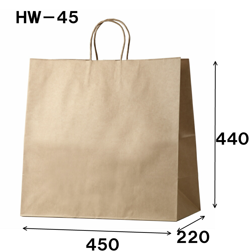 手提げ紙袋 マチ広 Hw 45 茶無地 1セット100枚 450x2x440 マチ広 手提げ 持ち手 Ll 大 無地 ラッピング 手提袋 プレゼント ギフト テイクアウト 紙バッグ ペーパーバッグ クラフト おしゃれ 業務用 手提げ底広バック 業務 ゴミ袋 Csecully Fr