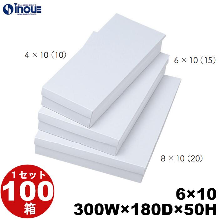 楽天市場】ギフトボックス 紙箱 8×10 白無地箱 白 300W×240D×50H 1