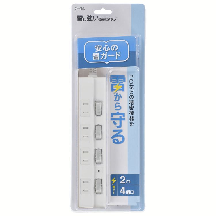 楽天市場】【電源 タップ】マイクロタップ４個口【コンセント】オーム電機 HS-A1415W【D】 P01Jul16 : 照明とエアコン イエプロ