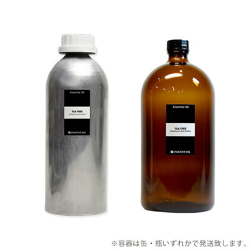 【PRO USE】ティートリー 1000ml エッセンシャルオイル 精油 アロマオイル アロマ ティートゥリー ティーツリー 大容量 業務用 インセント AEAJ 認定精油 日本アロマ環境協会 アロマディフューザー アロマ加湿器 (セール対象外商品)|インセントオンラインショップ