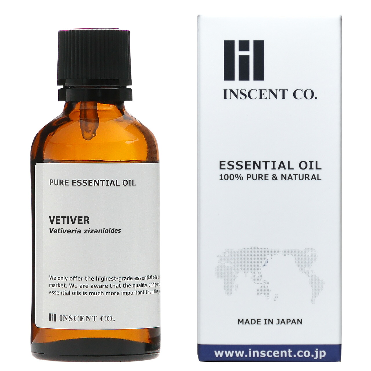 ベチバー 50ml エッセンシャルオイル 精油 アロマオイル アロマ 大容量 業務用 インセント AEAJ 認定精油 日本アロマ環境協会 アロマディフューザー アロマ加湿器【IST】