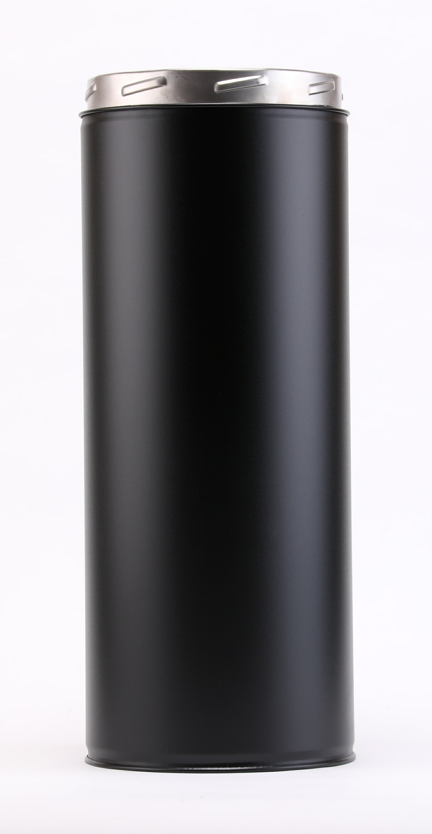 薪暖房器用 New 断熱二重煙り出し 500粍 耐熱黒ペンキ塗り 150粍（6in）大きさ ステンレス鋼