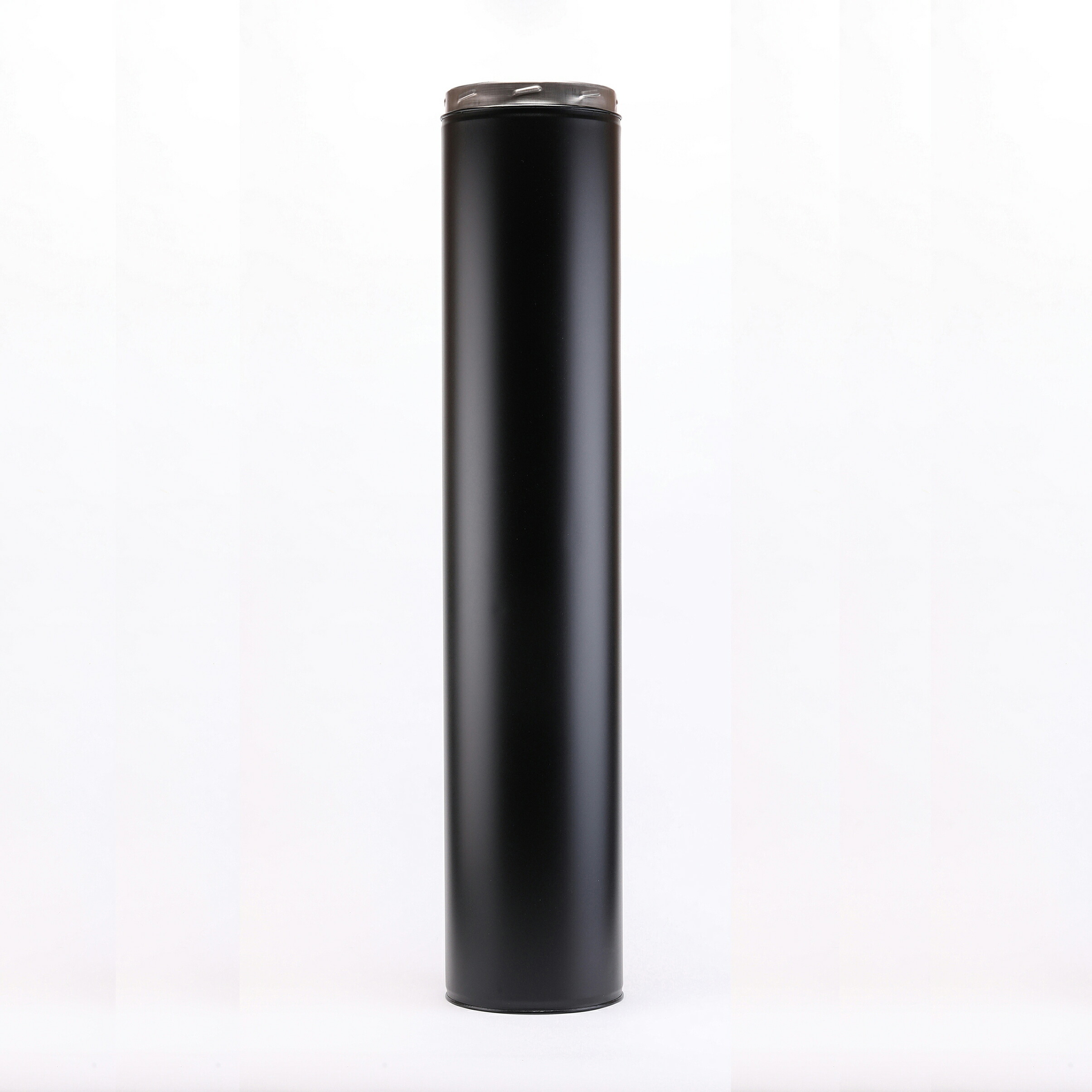 薪暖房器用 New 断熱二重煙り出し 1000粍 耐熱黒ペンキ塗り 150粍（6in）大きさ