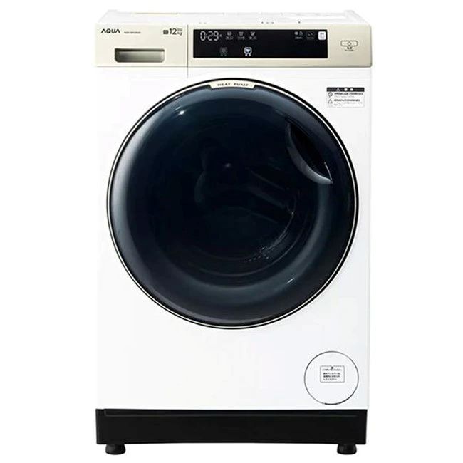 AQW-DM12R-L-W AQUA ホワイト まっ直ぐドラム2.0 [ドラム式洗濯乾燥機(洗濯12kg/乾燥6kg) 左開き]送料無料（※一部地域を除く）