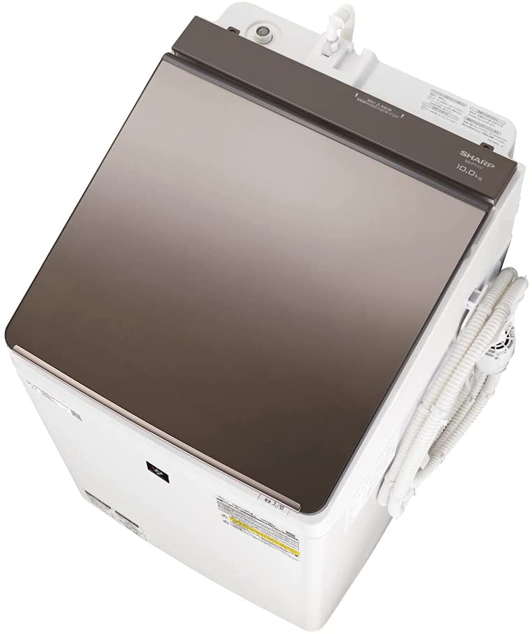 48951円 安い購入 シャープ 洗濯機 ES-GV10F-T穴なし槽 インバーター搭載 ブラウン系 10kg