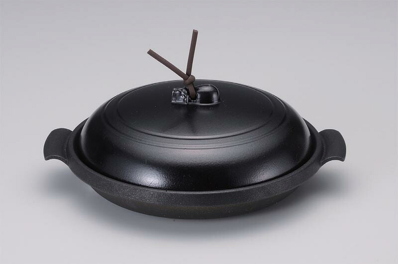 アルミ丸陶板　黒　16cm　深型