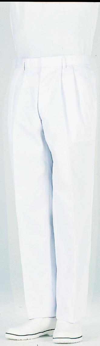 サカノ繊維 白衣ズボン SKH 433 男子ツータック白パンツ 95-120cm|インセットショップ 店