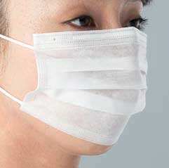 橋本はりつけ台 2PLY不織布恍ける 2層耳掛け 50枚×40箱（2000枚）