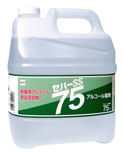 【送料無料】セハー SS75 アルコール製剤 4L×4本（16L）｜業務用 大容量 除菌 消毒