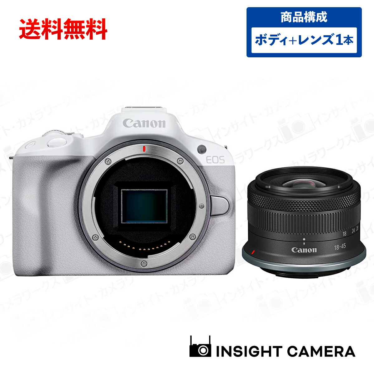 Canon EOS R50 ミラーレスカメラ ホワイト　ズームレンズ付き EOS R50（ホワイト）・RF-S18-45 IS STM レンズキット：通販