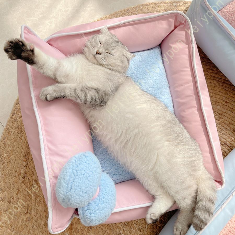 愛玩動物臥榻 猫 犬 臥榻 冬 つや消し 洗える 愛玩動物 中型犬 小型犬 座布団 生あたたかい 上滑り打ちきり ふわふわ 好いたらしい 2way オール時節 猫の家 父の日