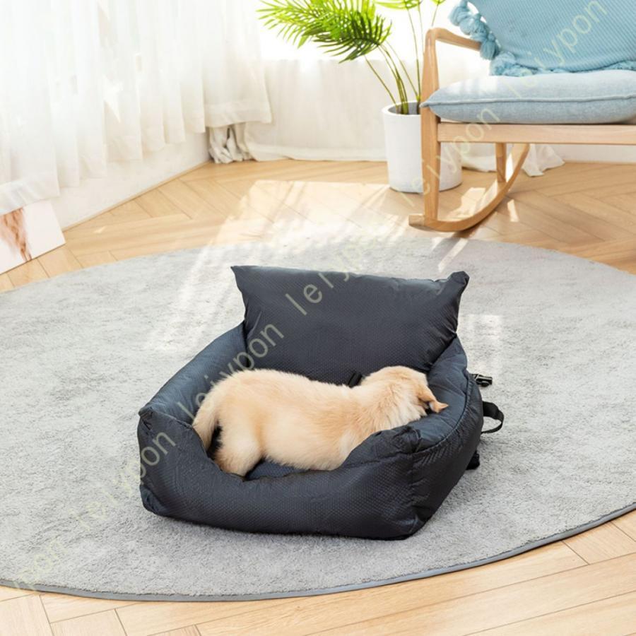 ペット用ドライブベッド 車 ソファー 猫?犬用 うたた寝 ペットシート 取り外し可能 飛び出し防止 車酔い防止 水洗い可能 後部座席 犬 猫 旅行 安全老人の日｜インサイトショップ
