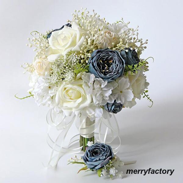 ◆2023新品 御芽出度胸花 胸花 花飾りつけ 御芽出度 薔薇造花 御芽出度用 申し合わせ お嫁さん 交歓会 手作り 一揃いの道具 御芽出度胸花 父の日