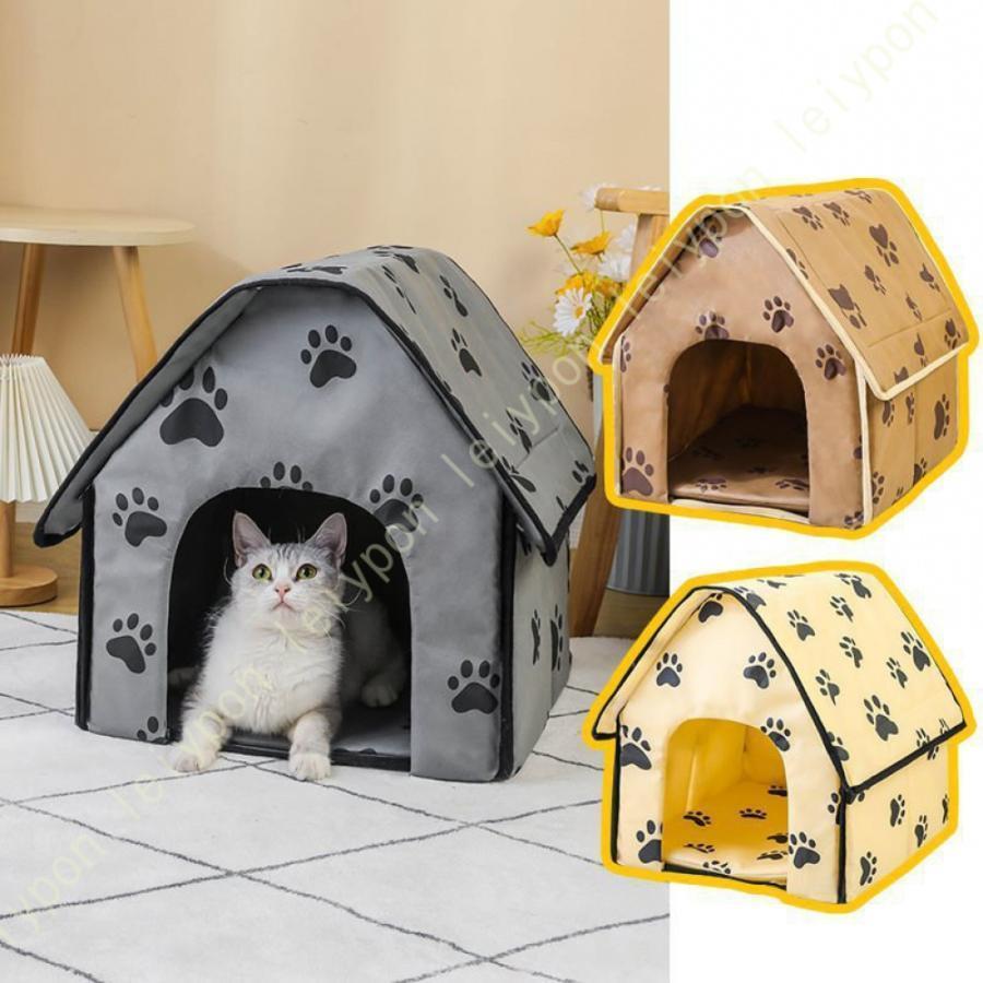 【楽天市場】犬ハウス ペットハウス ドーム型 三角屋根 室内 秋冬用 猫ハウス 犬ベット ペットベッド中型犬 大型犬 水洗える 折りたたみ ...