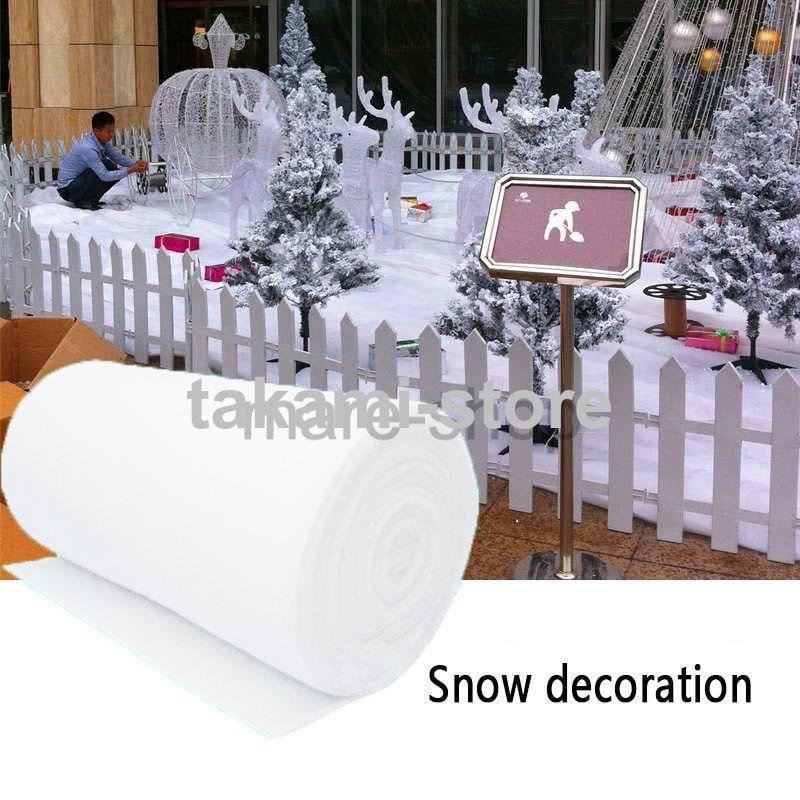 インテリア雑貨 小物 人工雪 人工屋内 1.5m*1m-10m スノーブランケット クリスマス コットン 偽の雪 ふわふわ 雪 冬の装飾 クリスマスビレッジ 装飾