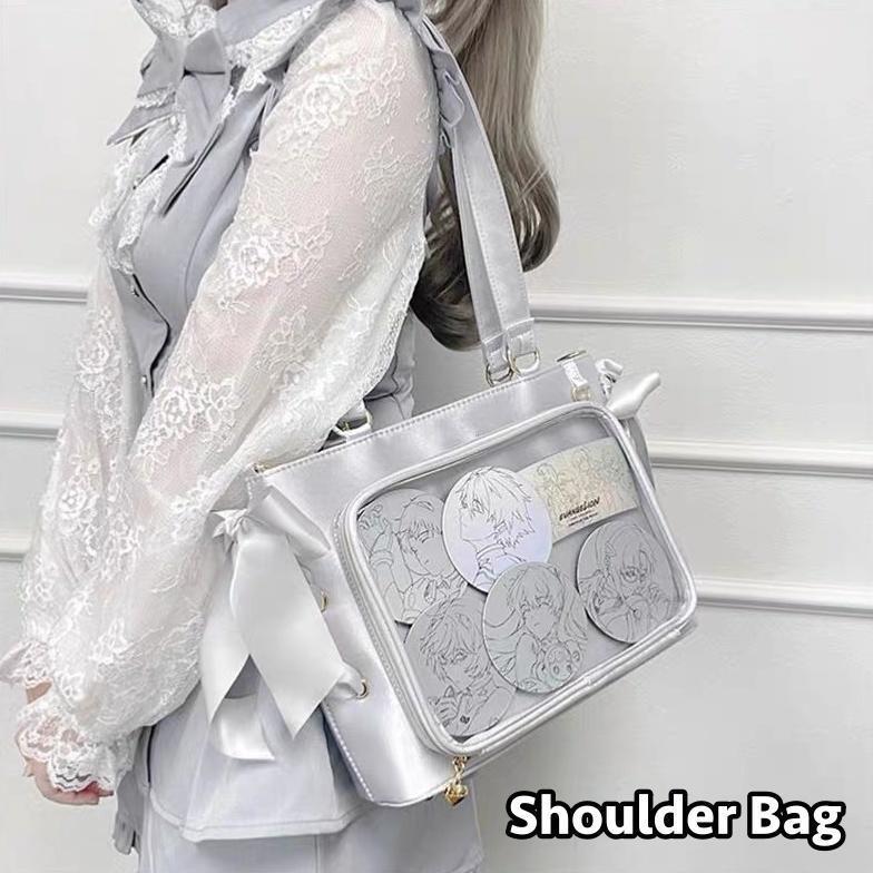 ショルダーバッグ 痛御徒面子 レディース 亭主もち かばん 鞄 澄み切った せつ然たる 衣嚢付き添い人 大電気容量 オタ活 推し活 痛バ シュロの葉 無地 分かりやすい シルバーカ メンズジュエリー・アクセサリー-指輪・リング-ジュエリー・アクセサリー