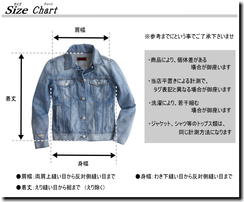 Levis Denim Jacket Size Chart