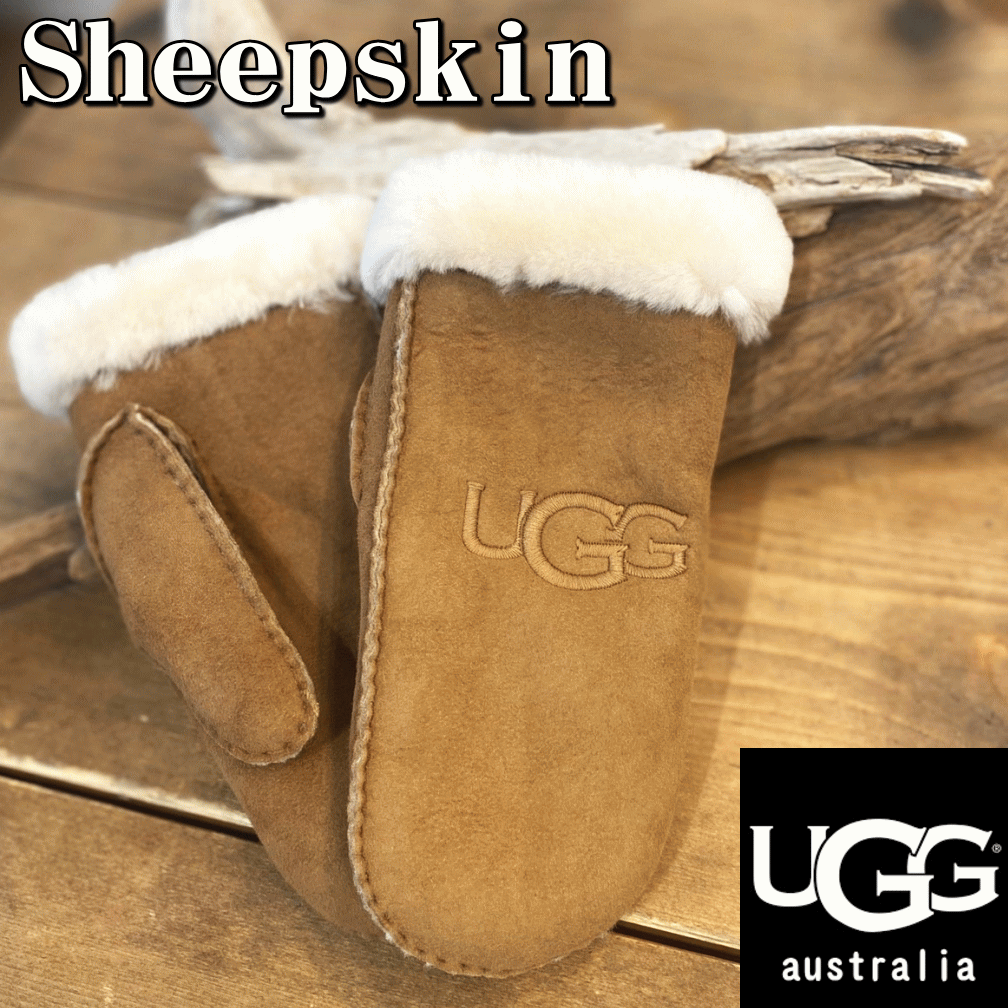楽天市場】UGG アグ グローブ W SHERPA MITTEN W LOGO TAPE