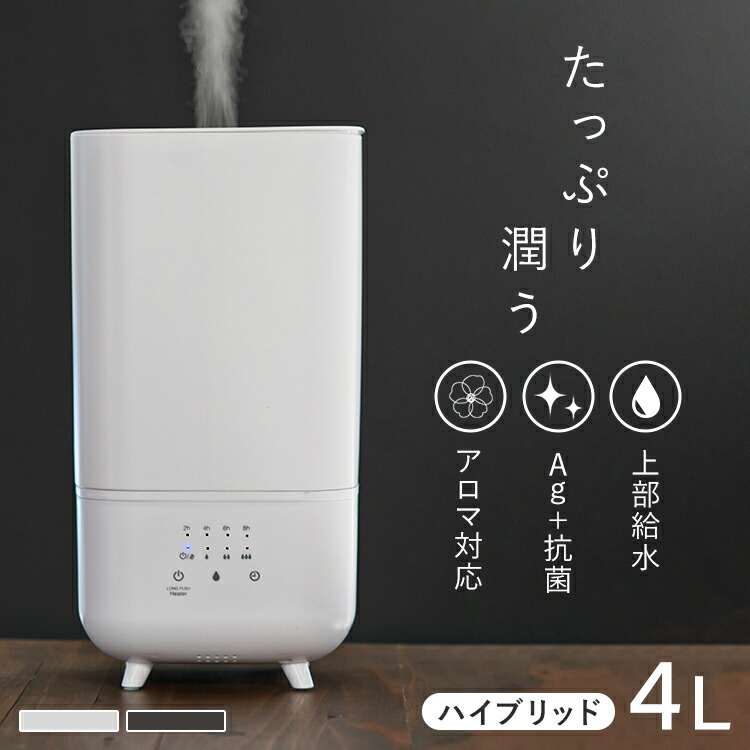 た*ぽ様 【大特価】ハイブリッド式加湿器 強力ハイブリッド加湿器 イオン付モデル｜大型加湿器