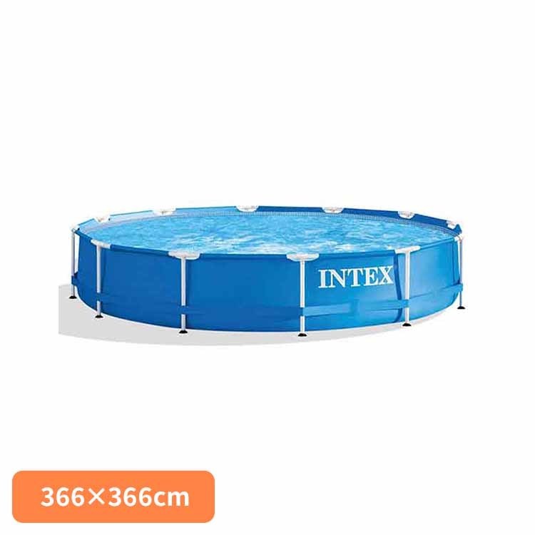 メタルフレームプール INTEX プール 大型 家庭用 AGP フレーム式 組み立て 丸形 INTEX