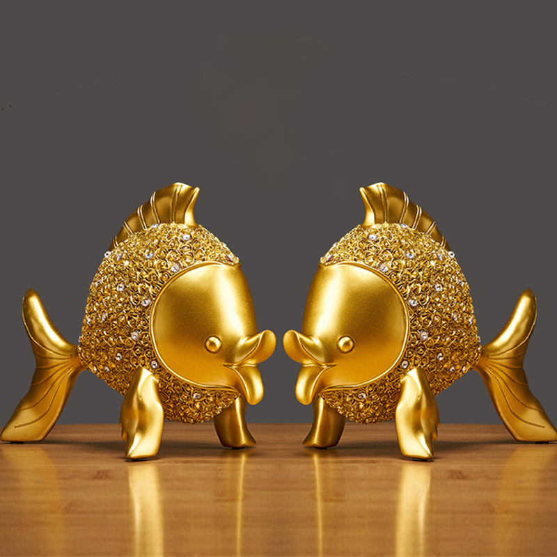 Citigold 24K金メッキ 蓮と魚のアートスタンド 置き物 楽天市場】金魚 置物 3 魚座 誕生日プレゼント ギフト 贈り物