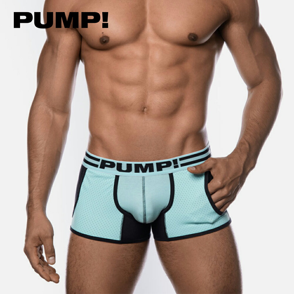 PUMP AGUA MARINA JOGGER パンプ ボクサーパンツ ストレッチ PUMP! おしゃれ インナー 立体縫製 通気性 ストレッチ スポーツ メッシュ素材