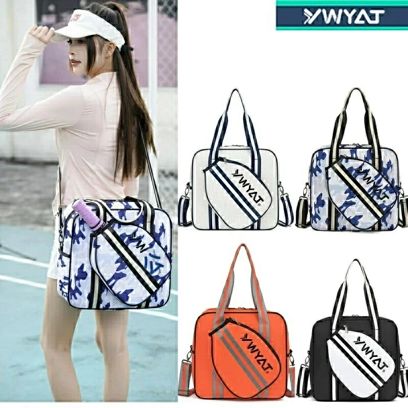 【 SALE】【★一般受け商いもの★】YWYAT ピックルボールラケット 壱ショルダーバッグ プロテクター押しかぶせる 雨合羽・耐磨耗性 労働者階級運動競技用 男女兼用 流行り物 大電気容量 外国でインポート品ピックルボールラケットバッグ 雨合羽耐磨耗 大電気容量