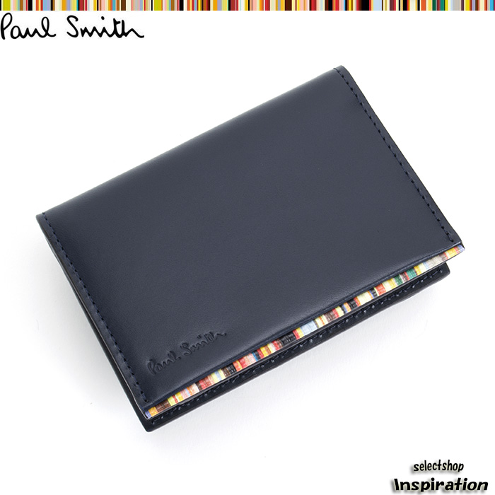 展示品箱なし ポールスミス Paul Smith パスケース 定期入れ カードケース 紺 Psu053 30 ネイビー メンズ 紳士 おしゃれ