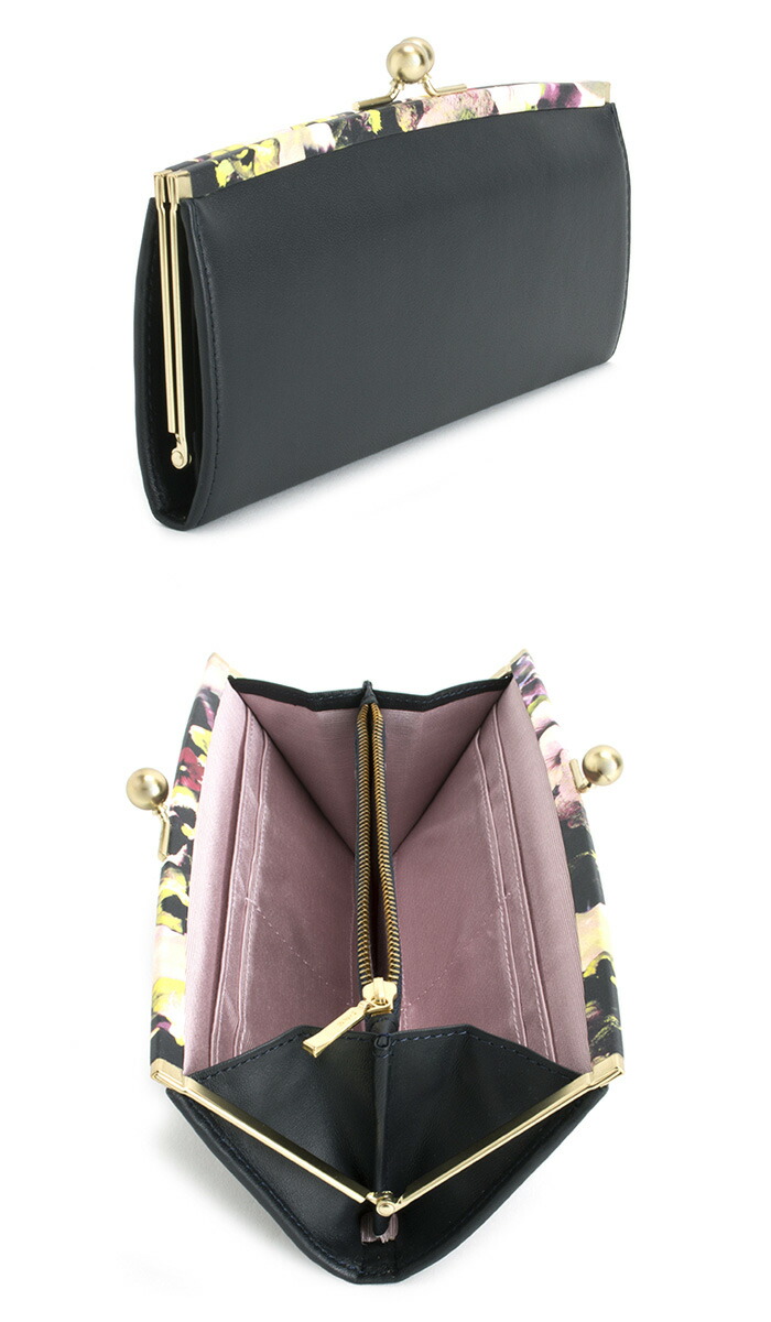 楽天市場 ポールスミス 財布 長財布 がま口財布 ネイビー 黒に近いネイビーです Paul Smith Pwa365 30 レディース 婦人 ギフト 定番 彼氏 彼女 プレゼント インスピレーション