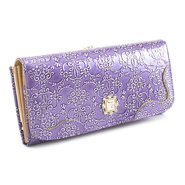 展示品箱なし アナスイ 財布 長財布 がま口財布 紫 ANNA SUI 310491-90（317971） レディース 婦人