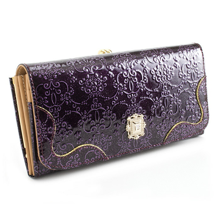 新品未使用　ANNA SUIがま口財布 アナスイ 財布 二つ折り ANNA SUI がま口 二つ折り財布 レザー