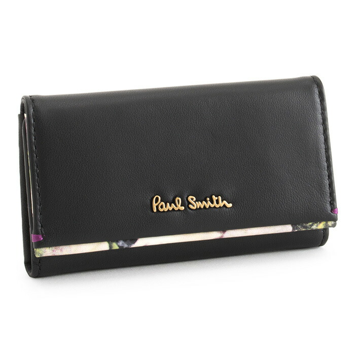 新品 ポールスミス　キーケース PaulSmith トープ　マーガレット　トリム ポールスミス キーケース 4連 Paul Smith レディース