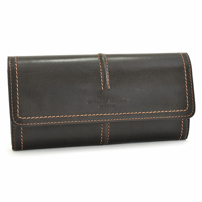 訳あり キャサリンハムネット 財布 長財布 灰(グレー/濃い灰色です) KATHARINE HAMNETT LONDON khp514-13 b レディース 婦人