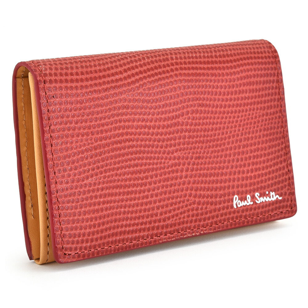 ☆ギフト対応可能☆新品☆箱付 ポールスミス 人気4色ステッチ ケース 赤☆ 楽天市場】ポールスミス 名刺入れ カードケース 赤(レッド) Paul