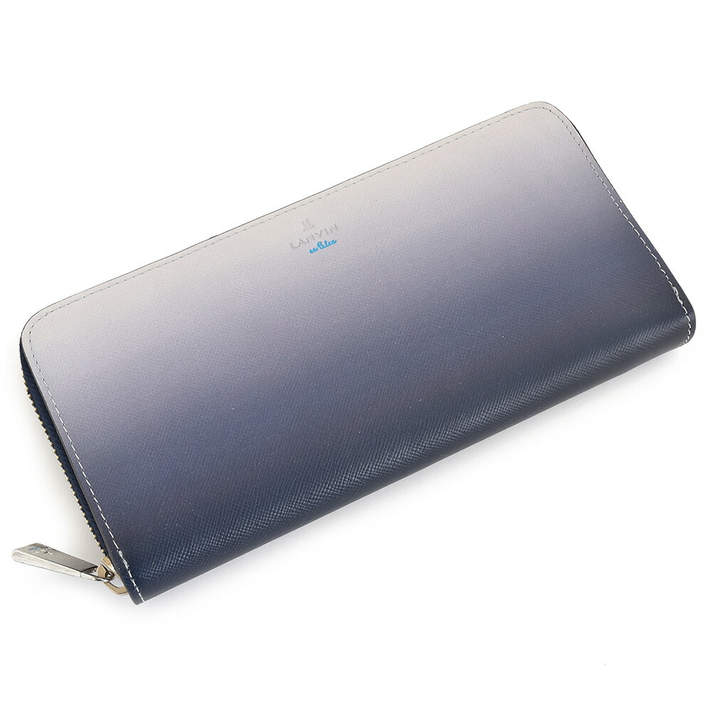 ランバンオンブルー Lanvin En メンズ財布 Bleu 長財布 紺 ネイビー 財布 正規品 無料ギフトラッピング あす楽対応 クリスマス バレンタイン 長財布 ランバンオンブルー 財布 長財布 ラウンドファスナー 紺 ネイビー Lanvin En Bleu メンズ 紳士 インスピ