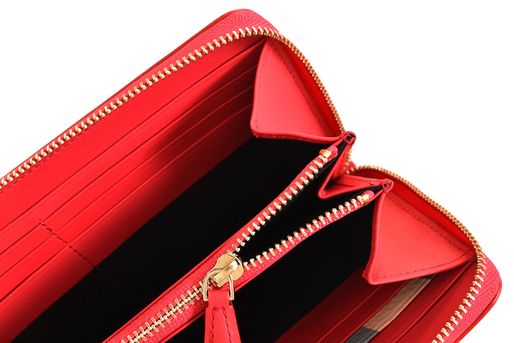 展示品箱なし ポールスミス 財布 長財布 ラウンドファスナー Paul Smith 赤 レッド Bpw075 レディース 婦人 Siteleco Fr