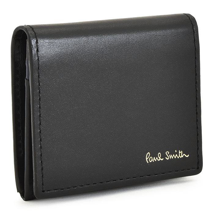 60円 最も完璧な ポールスミス 財布 小銭入れ コインケース 黒 ブラック Paul Smith Psc261 10 メンズ 紳士 ギフト 定番 彼氏 彼女 プレゼント