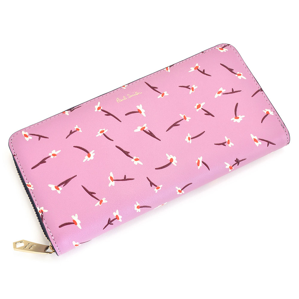 ポールスミス 財布 長財布 ラウンドファスナー ライラック Paul Smith pwd883-33 レディース 婦人 ギフト 定番 彼氏 彼女 プレゼント