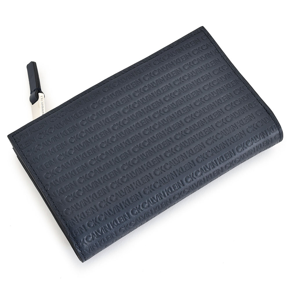 楽天市場】カルバンクライン 財布 二つ折り財布 L字ファスナー 紺
